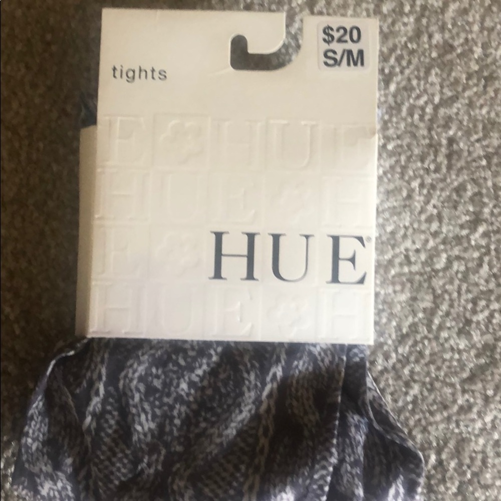 Gray and white tights